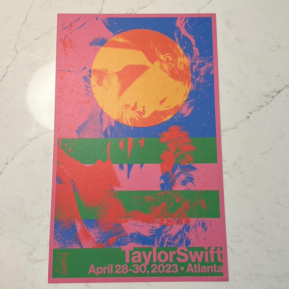 Taylor Swift ERAS Atlanta show poster